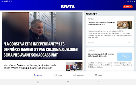 Captura 9 BFM TV - radio et news en live android