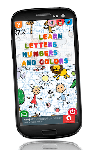 Android application Learn Letters Numbers Colors screenshort