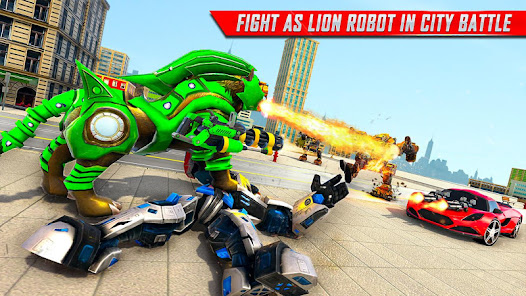 Lion Robot Car Game:Robot Game  screenshots 17