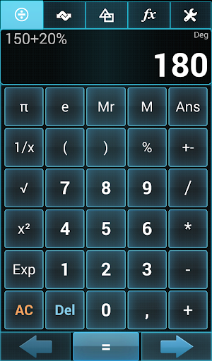 Oficalc Mobile Screen 2