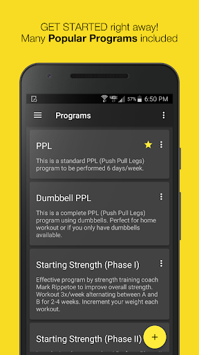 WORKIT Workout Tracker Gym Log Screen 3