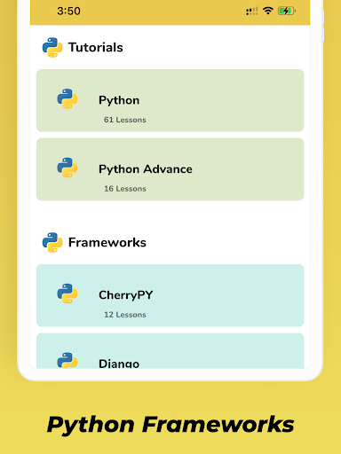 Screenshot of Learn Python Tutorials 2022