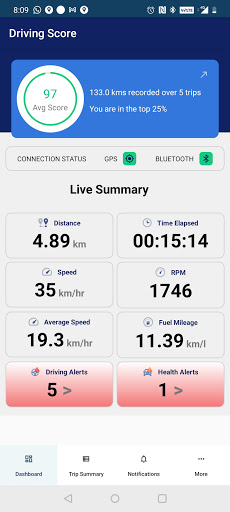 Android application AutoPulse - Connected Car App screenshort