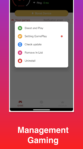 GameBox Booster Screen 2