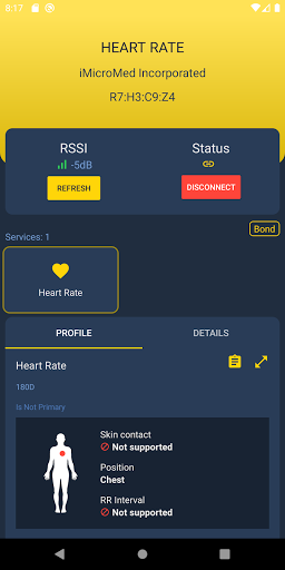 Screenshot of ST BLE Toolbox