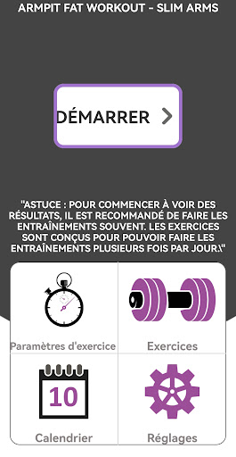 Aperçu de l'application