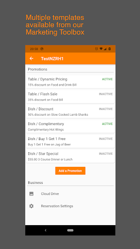 Android application Restaurant Hub NZ for Merchant screenshort