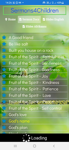 Sermons for Children Screen 3