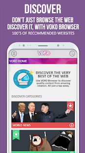VOKO Web Browser PRO - Discover the Web Capture d'écran