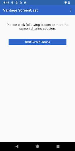 Vantage Screen Sharing App Screen 2
