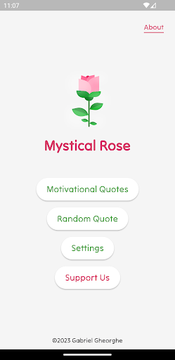 Android application Mystical Rose screenshort