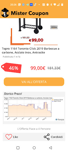 Android application Mister Coupon - Offerte screenshort