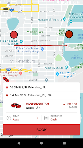 Independent Taxi St.Pete Screen 2