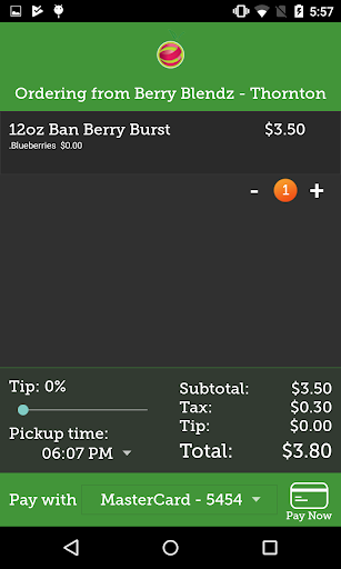Berry Blendz Order Up