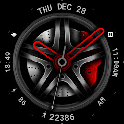 Car Alloy Wheel Watch Face 073: Download & Review