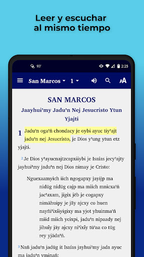 Android application Mixe Coatlán Bible screenshort