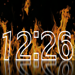 Cover Image of Download Fire Clock Live Wallpaper  APK