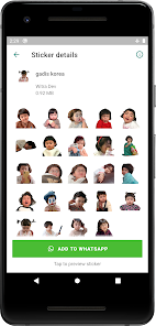Imágen 5 Korean Baby Girl WAStickerApps android