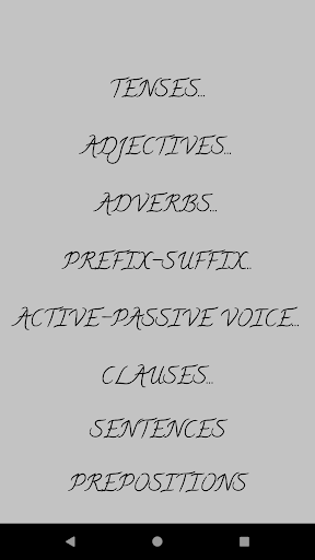 Android application Vocational English screenshort
