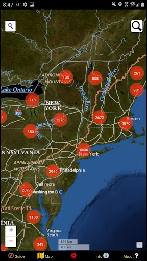 Historical Places Data Map USA Screen 3