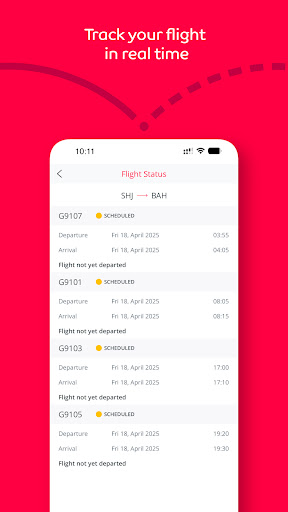 Screenshot of Air Arabia (official app)