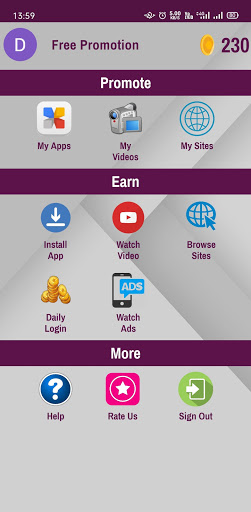 Android application Promote your App, Video, Site screenshort