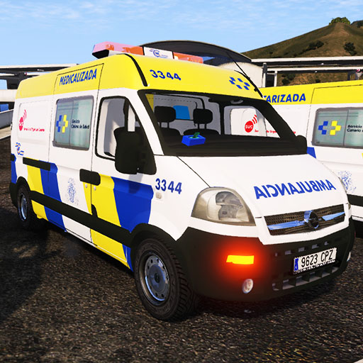 Real Ambulance Driving Street