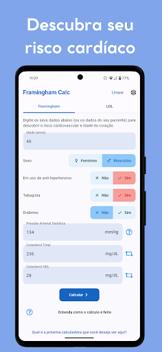 Visualização do aplicativo