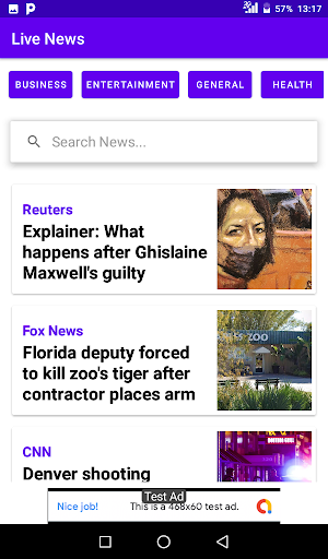 Live News Screen 2