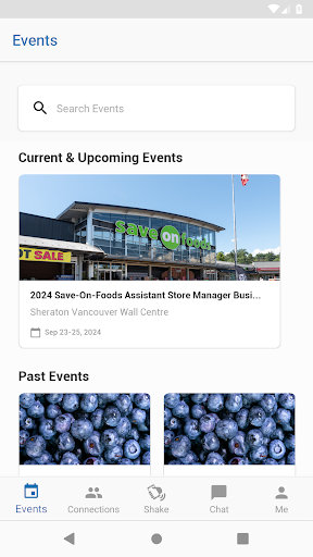 Pattison Food Group Events Screen 2