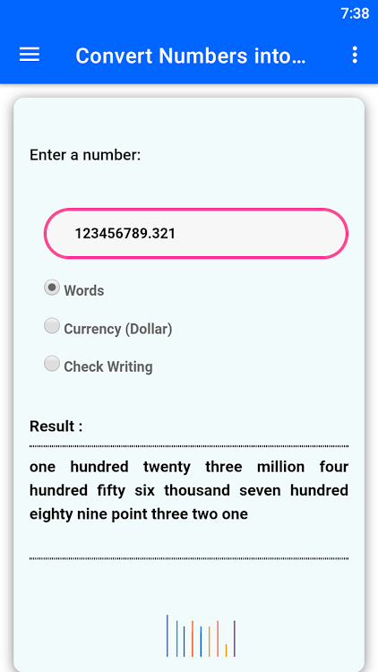 Convert Cheque Amount to Word - 12 - (Android)