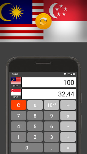 Android application Malay Ringgit/Singapore Dollar screenshort