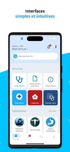 Android application Allo Docteur + screenshort
