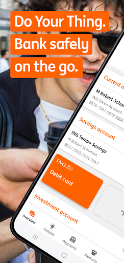 Android application ING Banking screenshort