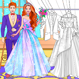 Icon image Wedding Coloring Dress Up Game