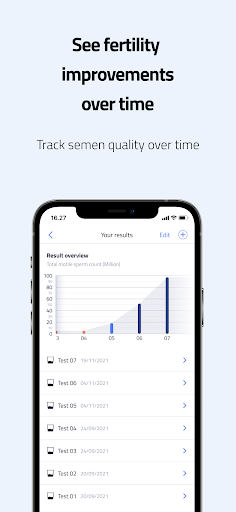 Android application ExSeed CliTri™ screenshort