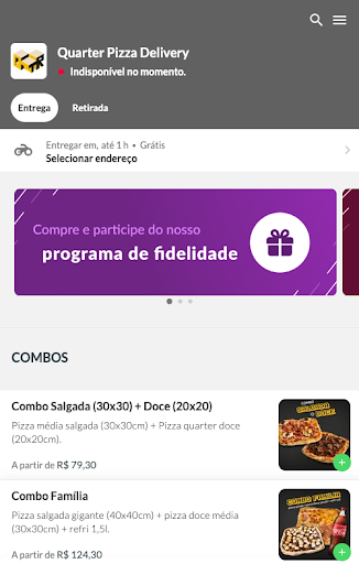 Quarter Pizza Delivery Screen 2