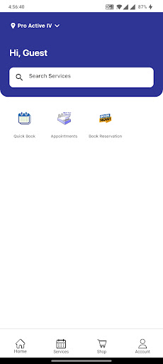 Android application Pro Active IV screenshort