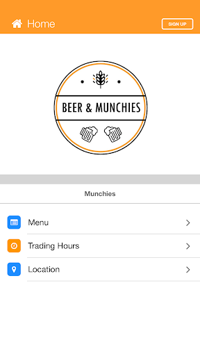 Android application Beer & Munchies screenshort