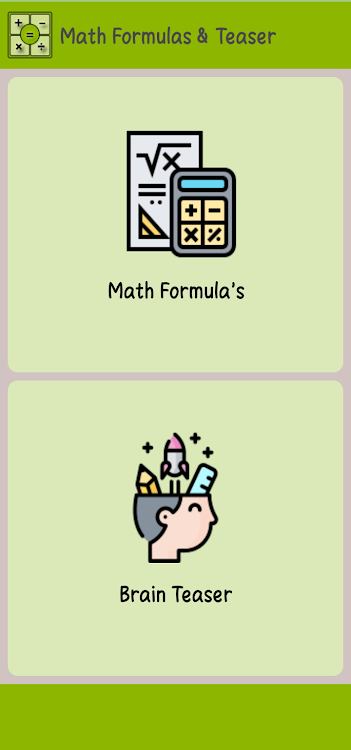 Maths Formulas & Brain Teaser - 1.5 - (Android)