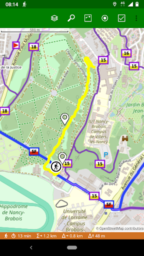 Android application RandoCartes (hiking maps) screenshort