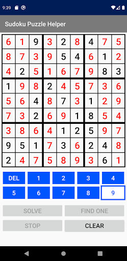 Sudoku Puzzle Helper