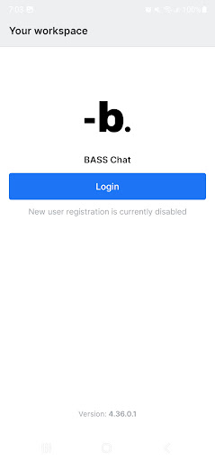 Android application BASS Chat screenshort
