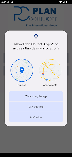 Android application Plan Collect V2 screenshort