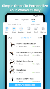 Gym Workout Plan & Log Tracker Screenshot