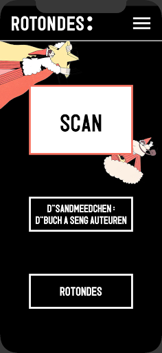 Android application Rotondes AR screenshort