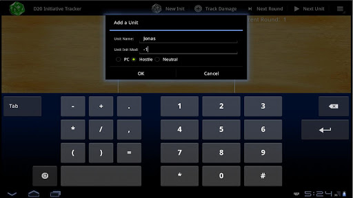 D20 Initiative Tracker