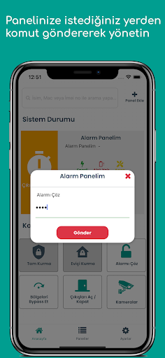 Android application Alarm Panelim Pro screenshort