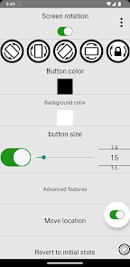 Imágen 1 botón de rotación de pantalla android