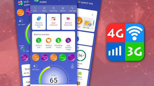 WiFi、5G、4G、3G速度测试 & junk files screenshot 1